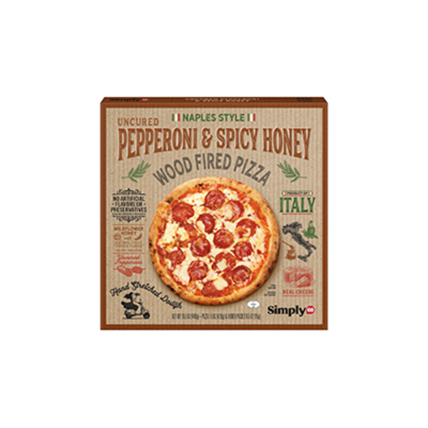 Simply Frozen Wood Fired Pepperoni & Spicy Honey Pizza