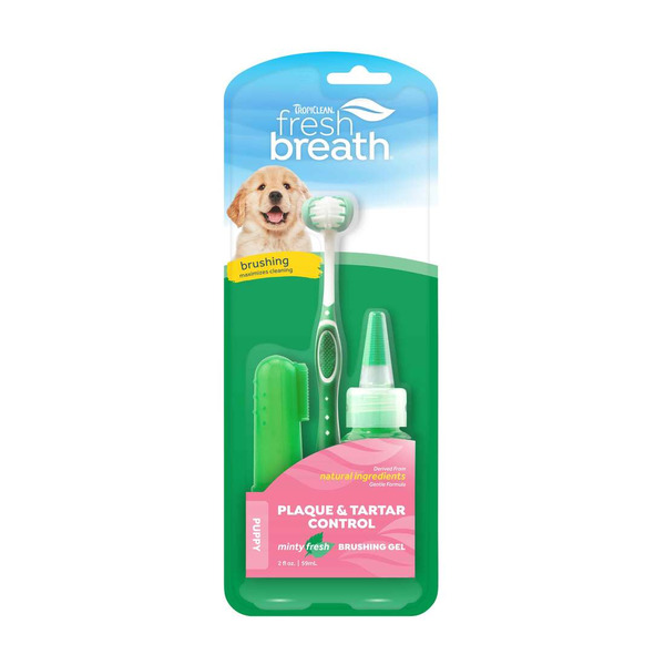 Tropi Clean Fresh Breath Oral Care Kit for Puppies