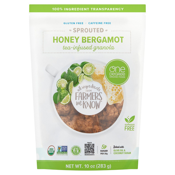 One Degree Organic Foods Sprouted Honey Bergamot Tea-infused Granola