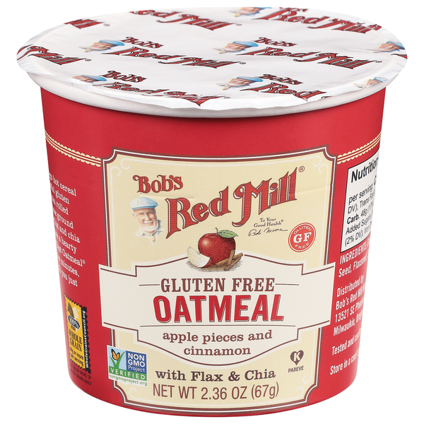 Bob's Red Mill Gluten Free Oatmeal Cup, Apple & Cinnamon