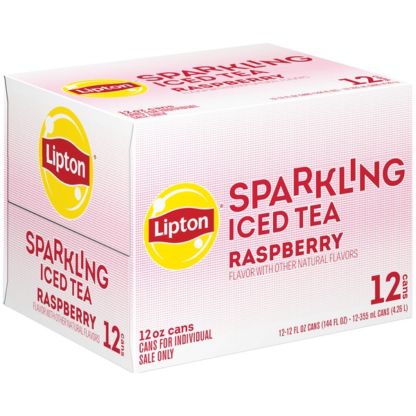 Lipton Sparkling Raspberry Iced Tea (12 fl oz) Instacart
