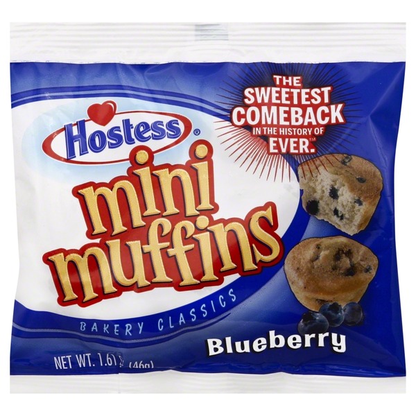 Hostess Muffins, Mini, Blueberry (1.61 oz) Instacart