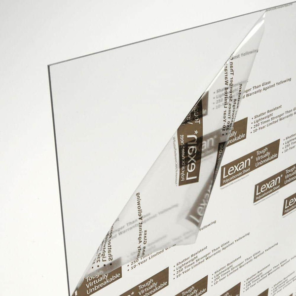 Lexan 36 In. X 48 In. X 0.093 In. Clear Uv Stable Polycarbonate Sheet