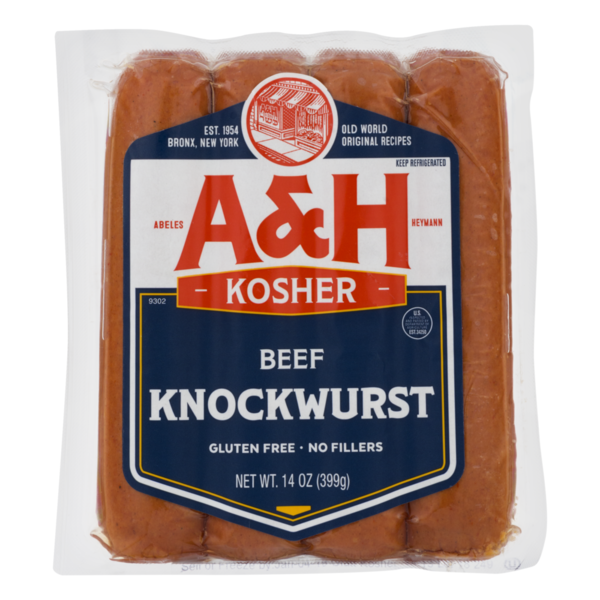A & H Beef Knockwurst (14 oz) Instacart