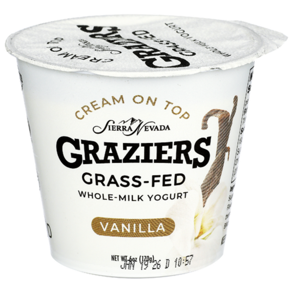 Graziers Vanilla Grass-Fed Whole Milk Yogurt