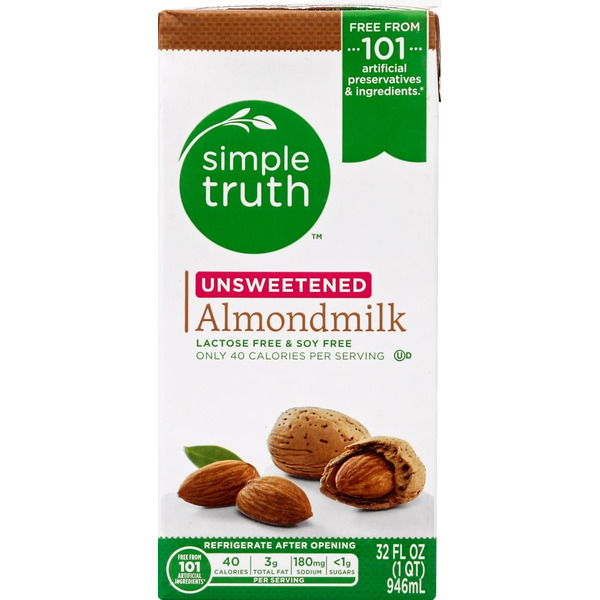 Ralphs Simple Truth™ Dairy Free Shelf Stable Unsweetened Plain Almond ...