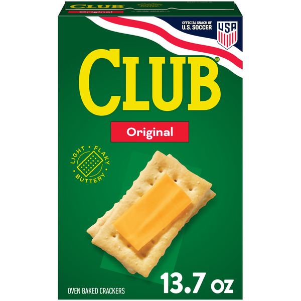 Club Original Crackers, Lunch Snacks, 13.7 oz