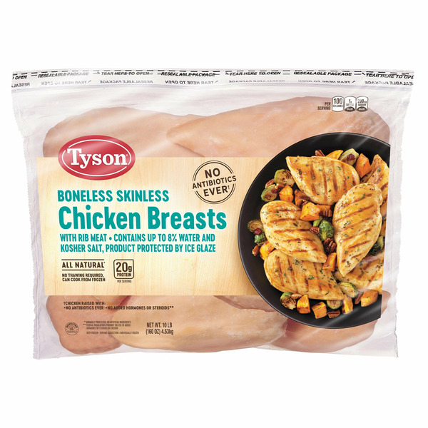 Chicken Breast With Rib Meat, 10 lb