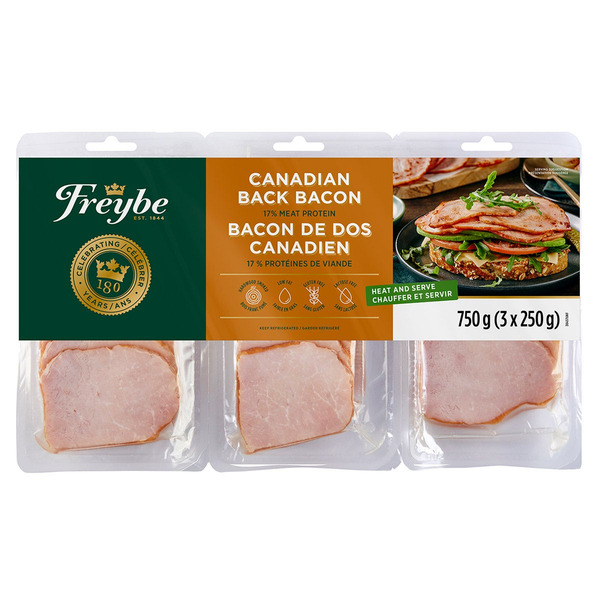 Freybe SL40 8T3H Sliced Back Bacon