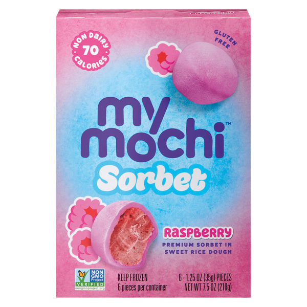 My/Mochi Raspberry Sorbet Mochi Ice Cream Same-Day Delivery or