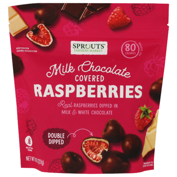 Sprouts Milk Chocolate Covered Raspberries