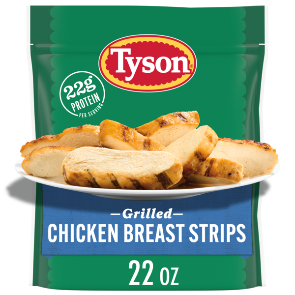 Tyson Cooked Grilled Chicken Breast Strips, Frozen