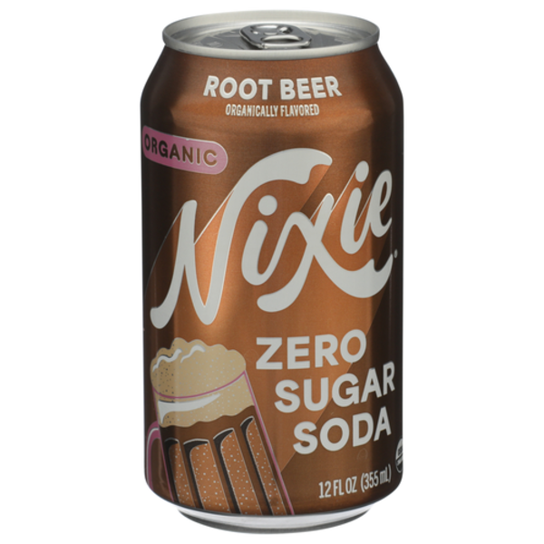 Nixie Sparkling Water Organic Root Beer Zero Sugar Soda