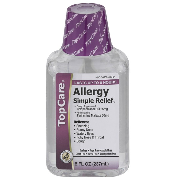Top Care Simple Relief, Allergy Cough Suppressant Chlophedianol Hcl 25
