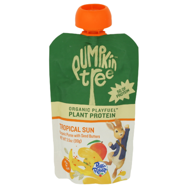 Peter Rabbit Organics Organic Tropical Sun Playfuel Plant Protein Puree With Seed Butters