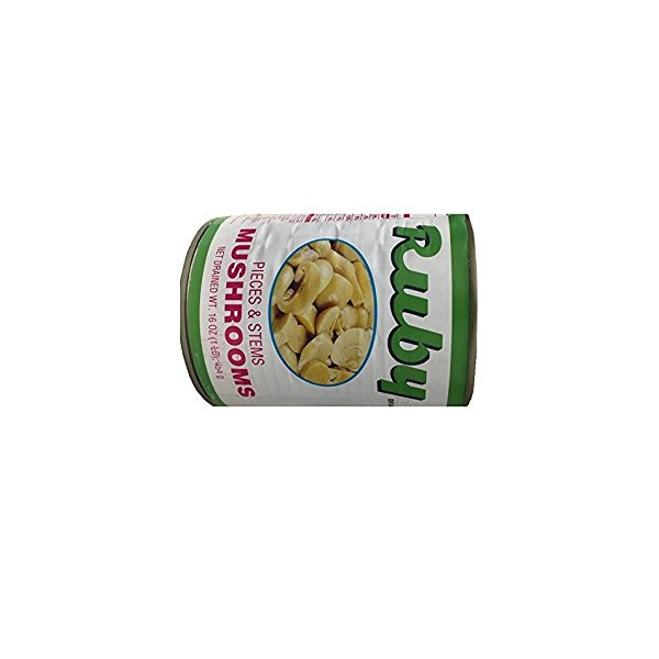 Ruby - Mushroom Pieces & Stems - 16 oz