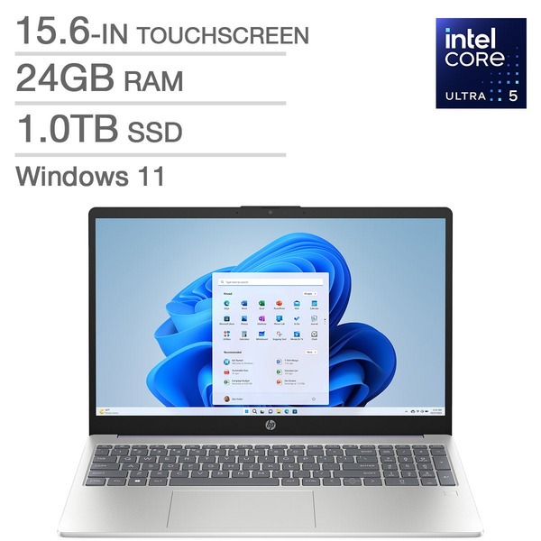 HP Touchscreen Laptop With Intel Core Ultra 5 225U, 24GB RAM & 1TB SSD