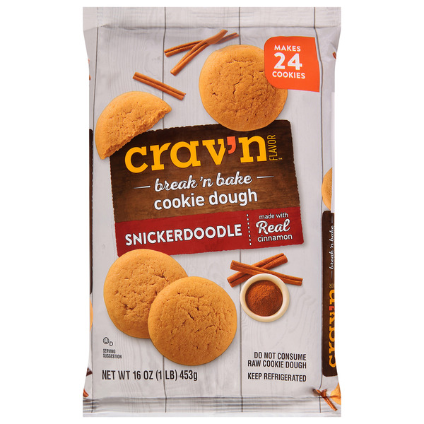 Crav'n Flavor Cookie Dough, Snickerdoodle, Break 'n Bake Same-Day