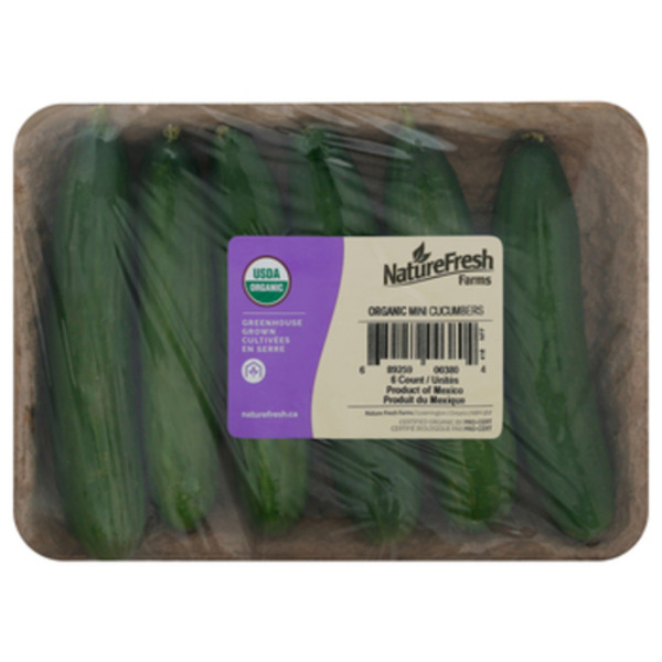 Sunset Organic Organic Mini Cucumbers, FAMILY PACK Same-Day