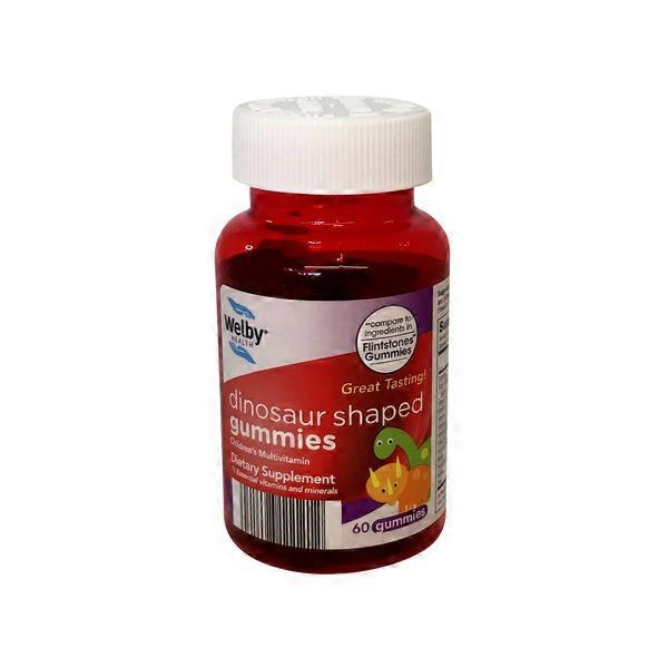 Welby Dinosaur Shaped Gummie Vitamins For Kids (60 ct) Instacart