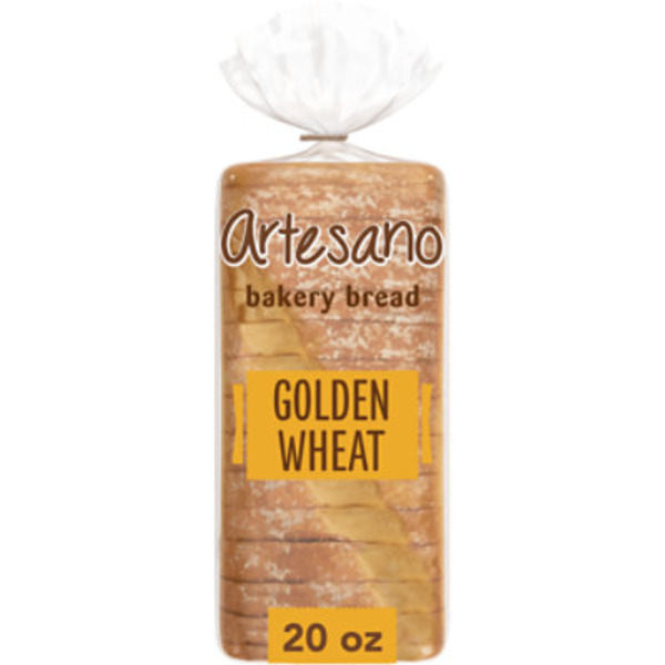 Artesano Golden Wheat, Bakery Bread, Wheat Bread, 20 oz