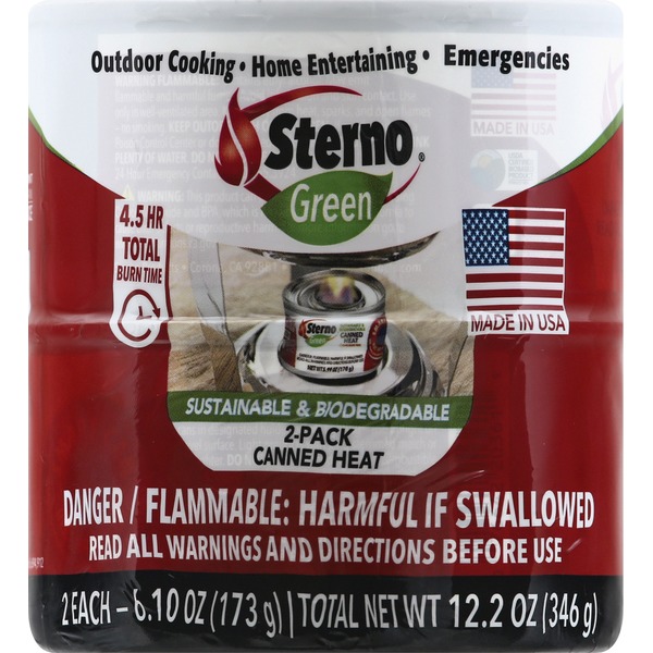 Sterno Canned Heat, 2Pack (2 each) Instacart