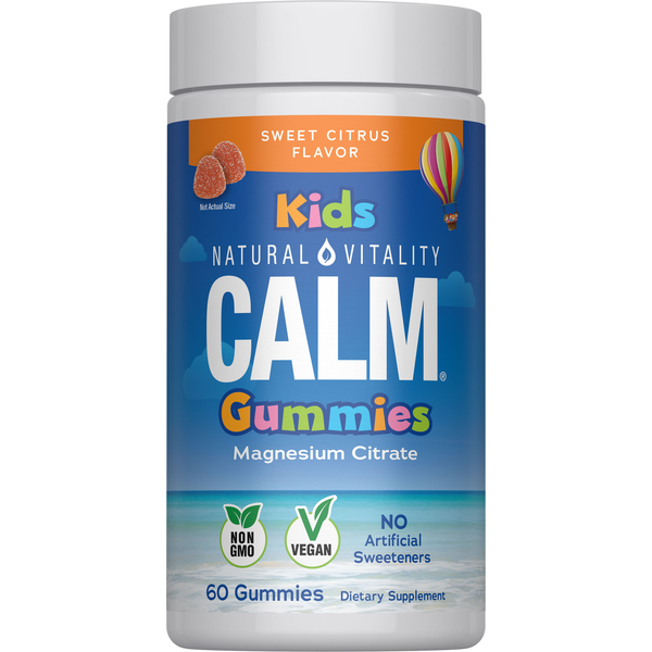 Natural Vitality Sweet Citrus Magnesium Citrate Gummies Same-Day