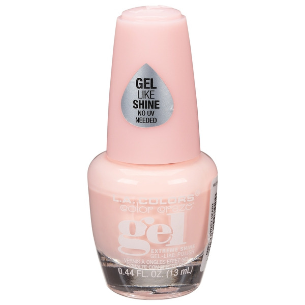 THE SWEETEST ACHE IF I COULD SHINE レア L.A. Colors Nail Polish, Extreme Shine, Gel, CNP742 Sweet Heart