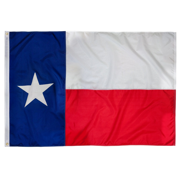 Valley Forge 5.23-ft W x 2.92-ft H State Texas State Flag