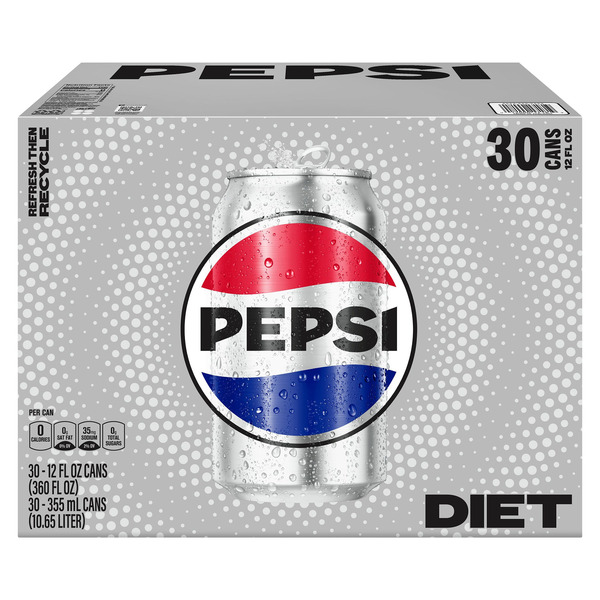 Diet Pepsi, 12 fl oz, 30-count