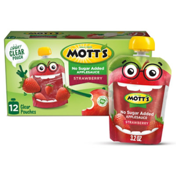 Mott's No Sugar Added Strawberry Applesauce