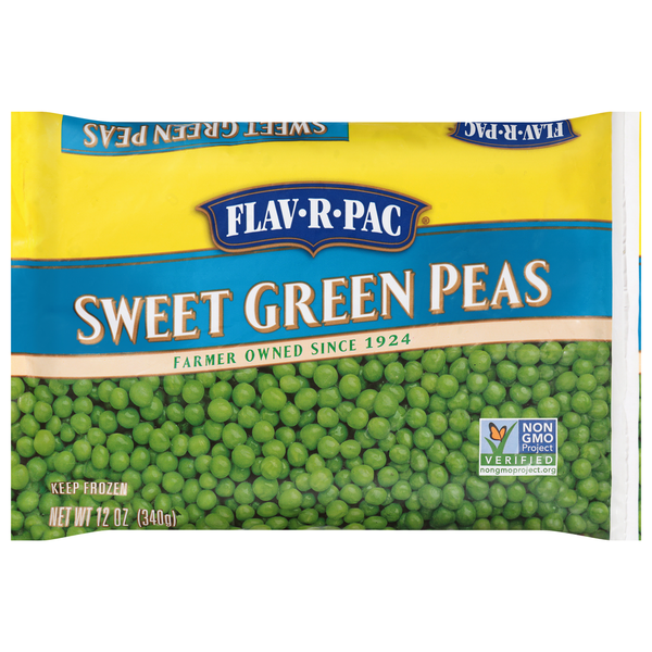 Flav R Pac Green Peas, Sweet