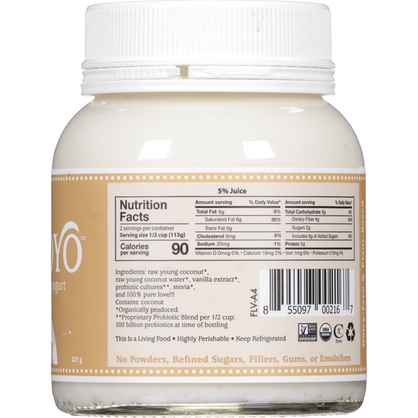 Enlarge Alternative view of Other Creams & Cheeses GT's Living Foods Coconut Yogurt, Vanilla (opens in a new tab)