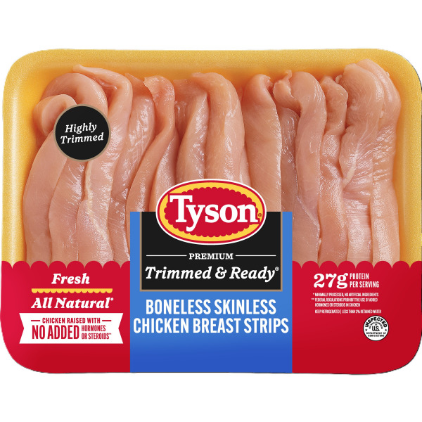 Tyson Chicken Breast Strips B/l S/l