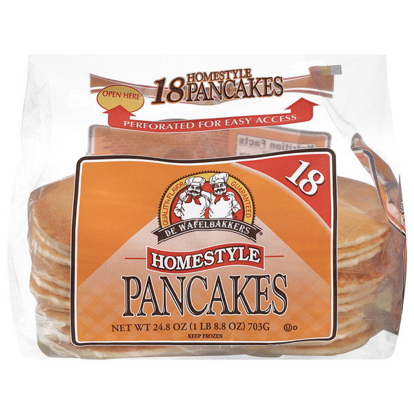 Dewafelbakkers Homestyle Pancakes, 18 ct Bag