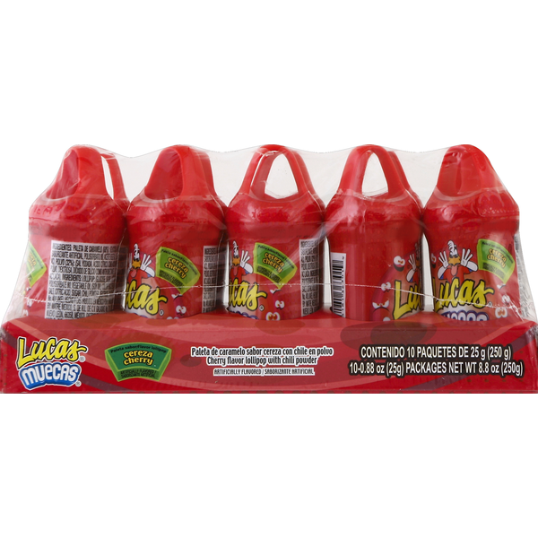 Lucas Lollipop, Cherry Flavor, with Chili Powder