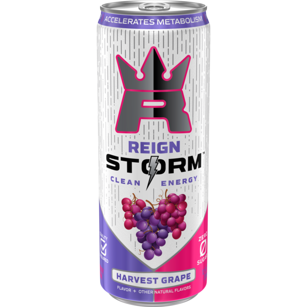 Reign Storm Harvest Grape, Fitness & Wellness Energy Drink, 12 Fl Oz