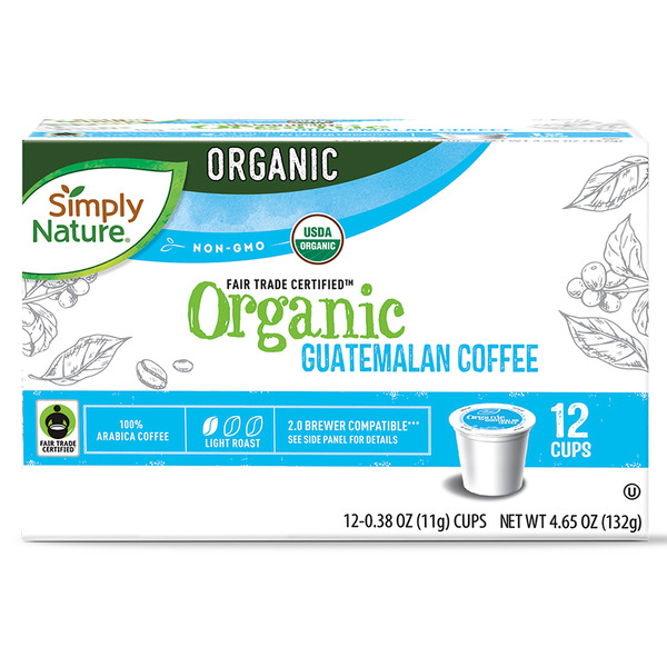 Simply Nature Fair Trade Organic Guatemalan Coffee Cups