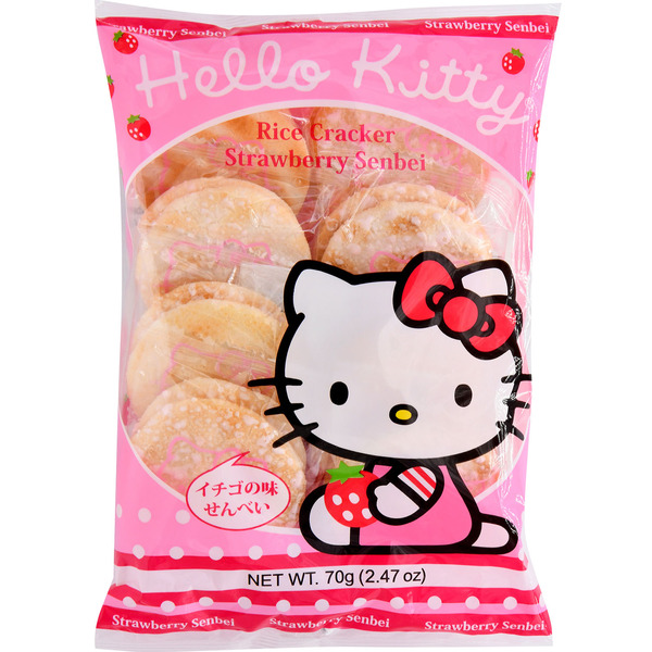 Hello Kitty Rice Cracker Strawberry Senbel