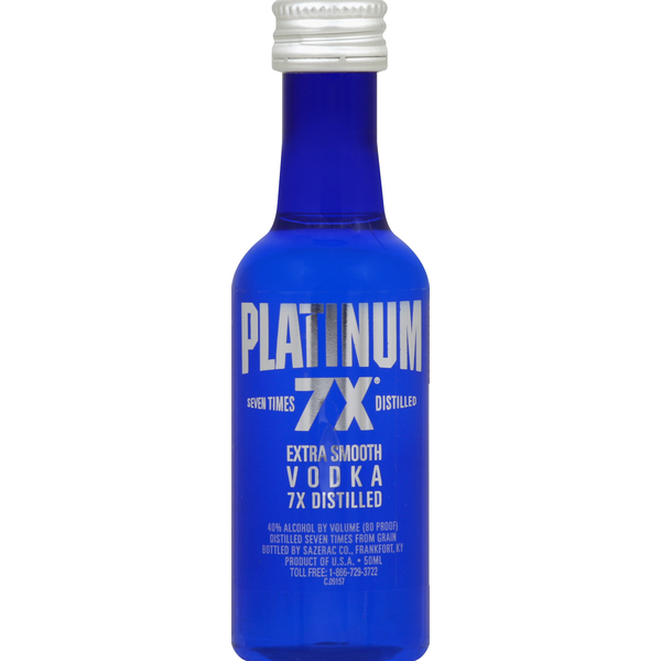 Red Star Platinum Vodka, Extra Smooth, 7x Distilled