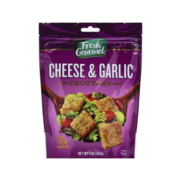 Fresh Gourmet Croutons, Cheese & Garlic