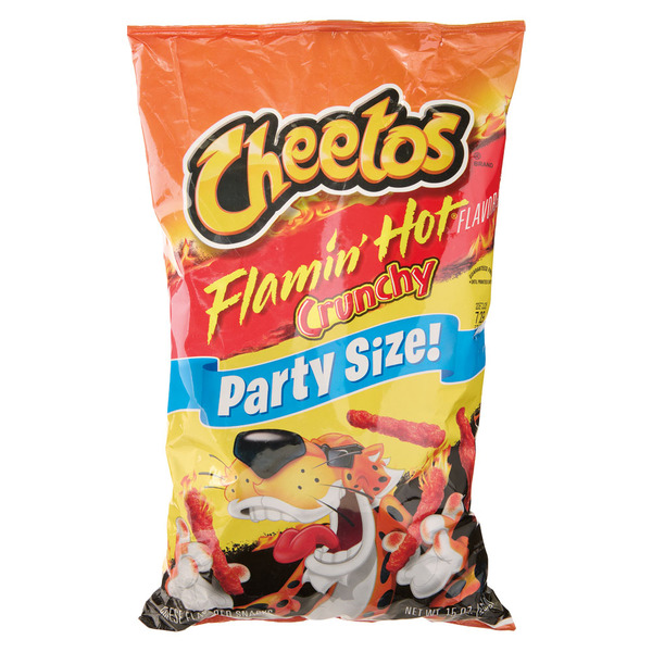 Frito Lay Party Size Flamin' Hot Crunchy Cheetos