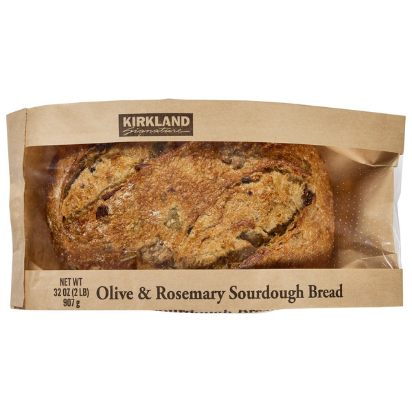 Kirkland Signature Olive and Rosemary Sourdough Bread