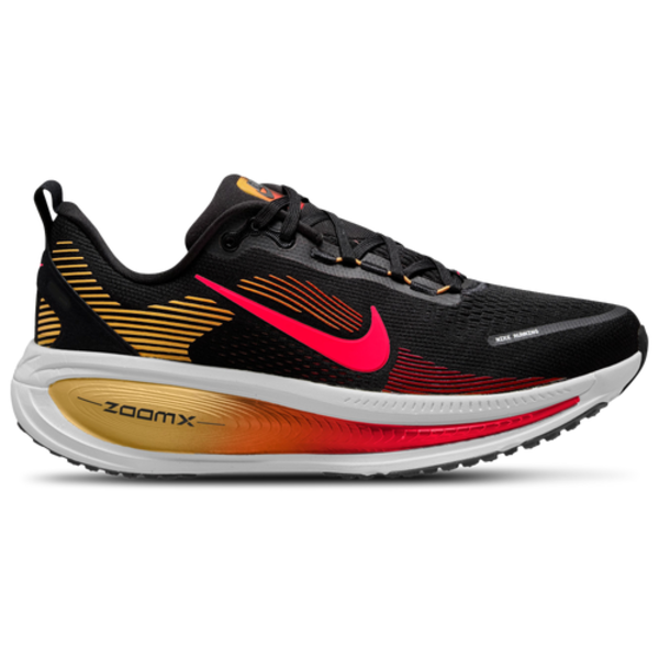 Nike Men's Vomero 18 Running Shoes, Size 8.5 - Black/Light Crimson/Topaz Gold/Bright Crimson