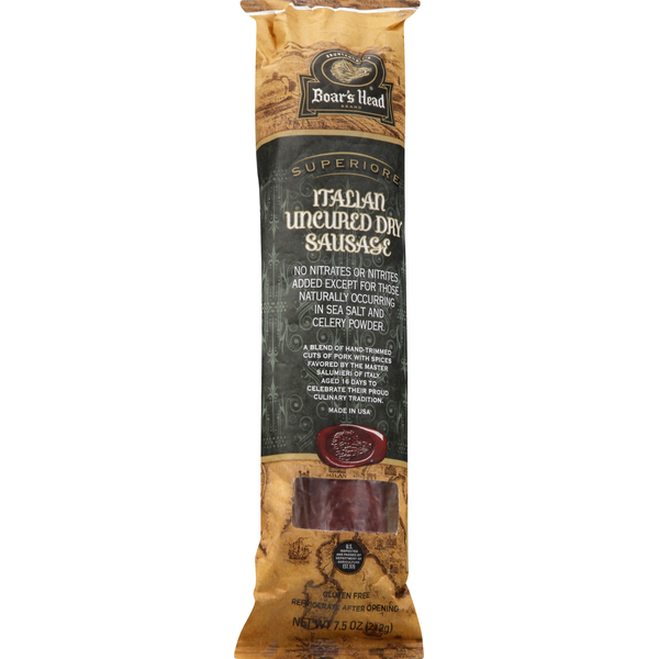Boar's Head Superiore Italian Dry Sausage (7.5 oz) Instacart