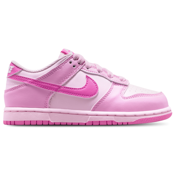 Nike Girls' Little Kids' Dunk Low Casual Shoes, Size 3 - Pink Rise/Playful Pink/Pink Foam/White