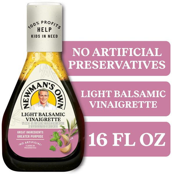 Newman's Own Dressing, Light Balsamic Vinaigrette
