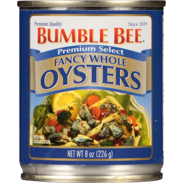 Bumble Bee Oysters, Fancy Whole, Premium Select (8 oz) Instacart