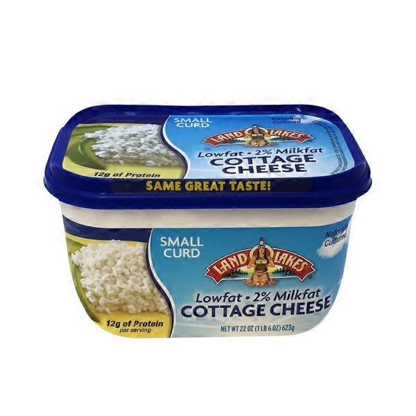 Land O Lakes Cottage Cheese Small Curd 2 Milkfat Lowfat 22