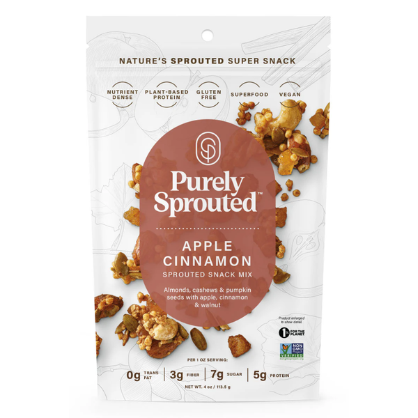 Purely Sprouted Apple Cinnamon Sprouted Snack Mix Same-Day